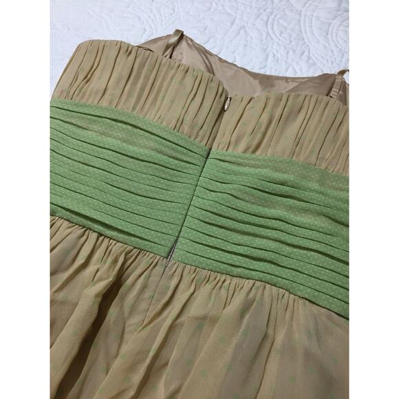 BCBG Tan and Green Dress - Picture 8 of 12